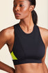 HEROINE BRA - BLACK WHITE LIME